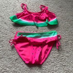 kids watermelon print bikini
